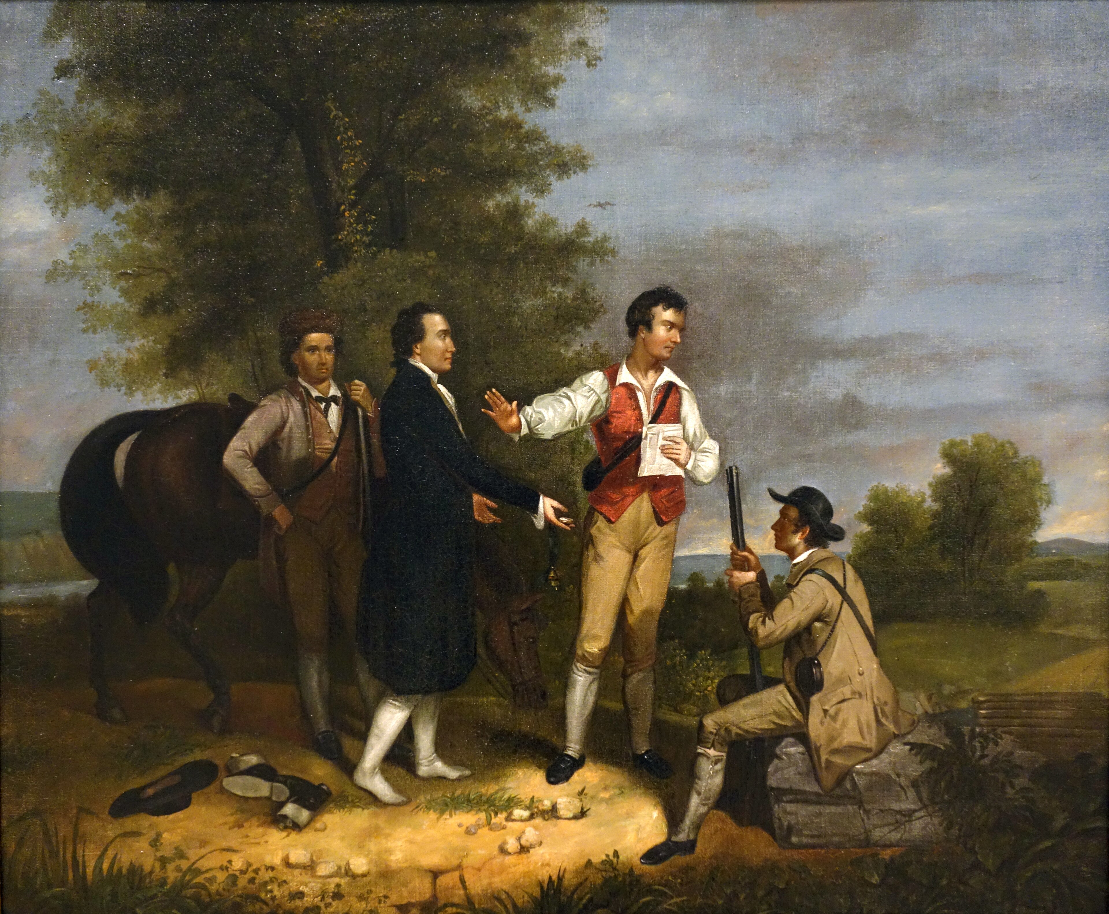 The Capture of Major John Andre by John Paulding, David Williams, and Isaac Van Wart at Tarrytown, NY, September 23, 1780